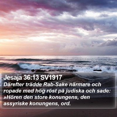 Jesaja 36:13 SV1917 Bible Verse Image