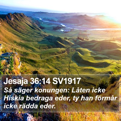 Jesaja 36:14 SV1917 Bible Verse Image