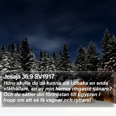 Jesaja 36:9 SV1917 Bible Verse Image