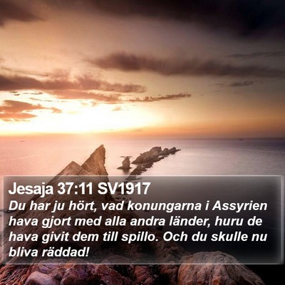 Jesaja 37:11 SV1917 Bible Verse Image