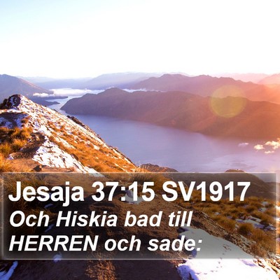Jesaja 37:15 SV1917 Bible Verse Image