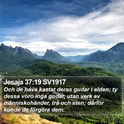 Jesaja 37:19 SV1917 Bible Verse Image