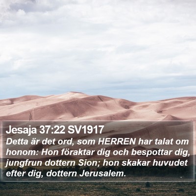 Jesaja 37:22 SV1917 Bible Verse Image
