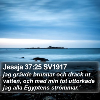 Jesaja 37:25 SV1917 Bible Verse Image