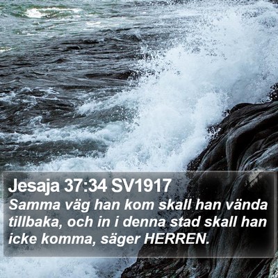 Jesaja 37:34 SV1917 Bible Verse Image
