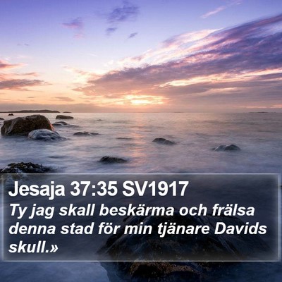 Jesaja 37:35 SV1917 Bible Verse Image