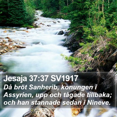 Jesaja 37:37 SV1917 Bible Verse Image