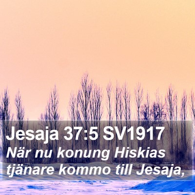 Jesaja 37:5 SV1917 Bible Verse Image