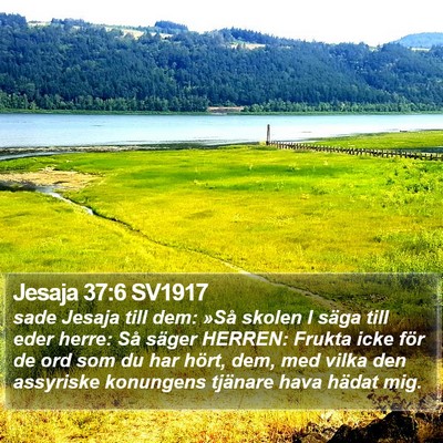 Jesaja 37:6 SV1917 Bible Verse Image
