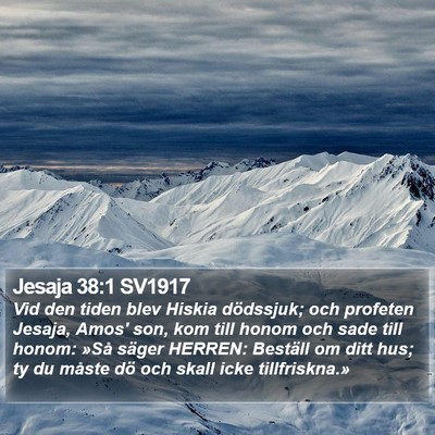 Jesaja 38:1 SV1917 Bible Verse Image
