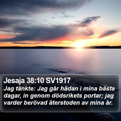 Jesaja 38:10 SV1917 Bible Verse Image