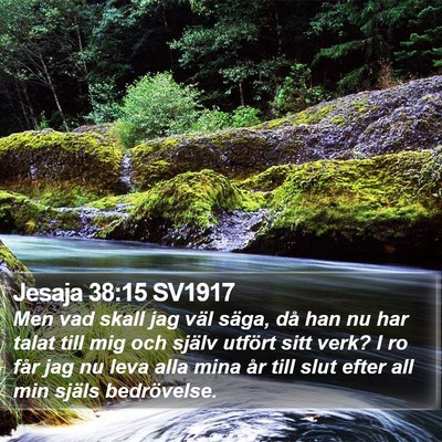 Jesaja 38:15 SV1917 Bible Verse Image