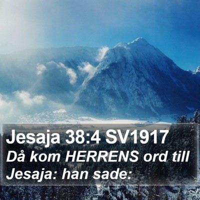 Jesaja 38:4 SV1917 Bible Verse Image