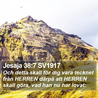 Jesaja 38:7 SV1917 Bible Verse Image