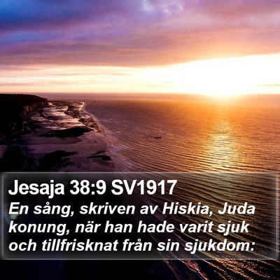 Jesaja 38:9 SV1917 Bible Verse Image