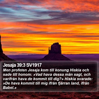 Jesaja 39:3 SV1917 Bible Verse Image