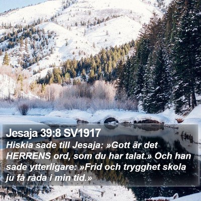 Jesaja 39:8 SV1917 Bible Verse Image