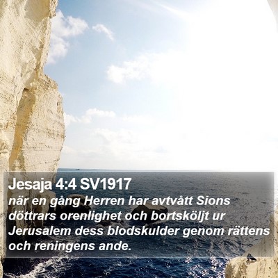 Jesaja 4:4 SV1917 Bible Verse Image