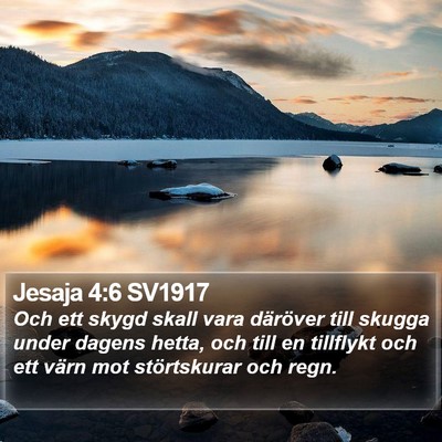 Jesaja 4:6 SV1917 Bible Verse Image