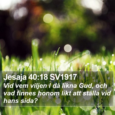 Jesaja 40:18 SV1917 Bible Verse Image