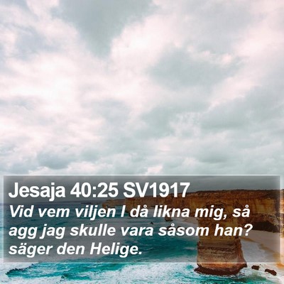 Jesaja 40:25 SV1917 Bible Verse Image