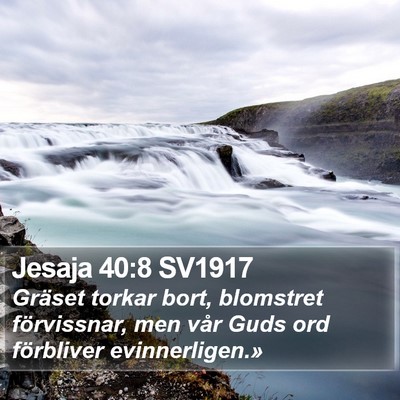 Jesaja 40:8 SV1917 Bible Verse Image