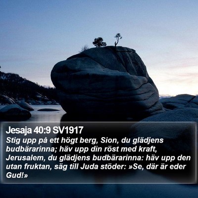 Jesaja 40:9 SV1917 Bible Verse Image