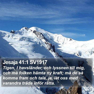 Jesaja 41:1 SV1917 Bible Verse Image