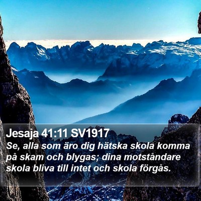 Jesaja 41:11 SV1917 Bible Verse Image