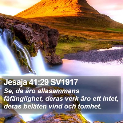 Jesaja 41:29 SV1917 Bible Verse Image