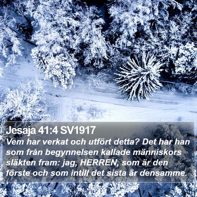 Jesaja 41:4 SV1917 Bible Verse Image