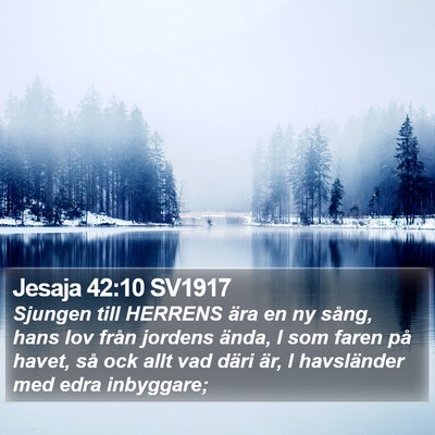 Jesaja 42:10 SV1917 Bible Verse Image