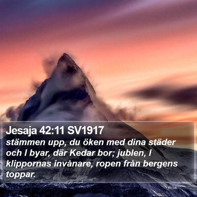 Jesaja 42:11 SV1917 Bible Verse Image