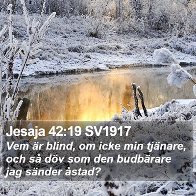 Jesaja 42:19 SV1917 Bible Verse Image
