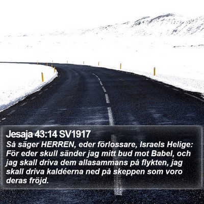 Jesaja 43:14 SV1917 Bible Verse Image