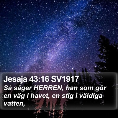 Jesaja 43:16 SV1917 Bible Verse Image