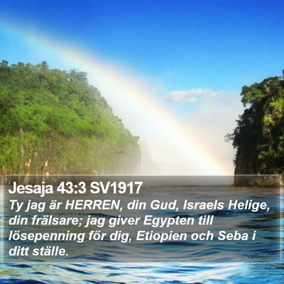 Jesaja 43:3 SV1917 Bible Verse Image