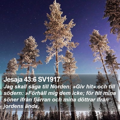 Jesaja 43:6 SV1917 Bible Verse Image