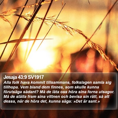 Jesaja 43:9 SV1917 Bible Verse Image