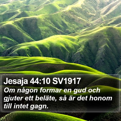 Jesaja 44:10 SV1917 Bible Verse Image