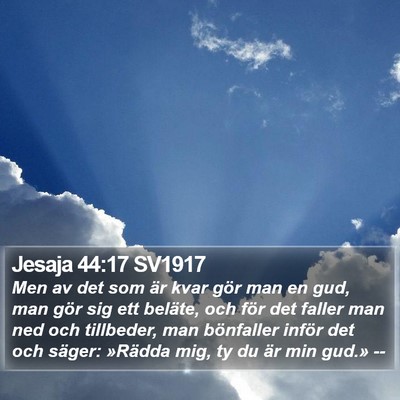 Jesaja 44:17 SV1917 Bible Verse Image