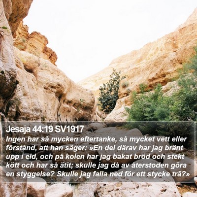 Jesaja 44:19 SV1917 Bible Verse Image