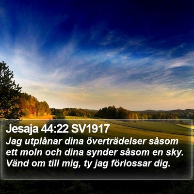 Jesaja 44:22 SV1917 Bible Verse Image