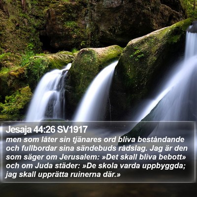 Jesaja 44:26 SV1917 Bible Verse Image