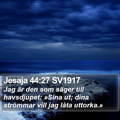 Jesaja 44:27 SV1917 Bible Verse Image