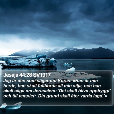 Jesaja 44:28 SV1917 Bible Verse Image
