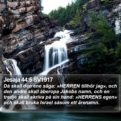 Jesaja 44:5 SV1917 Bible Verse Image