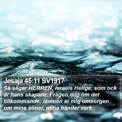 Jesaja 45:11 SV1917 Bible Verse Image