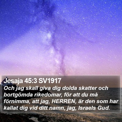 Jesaja 45:3 SV1917 Bible Verse Image