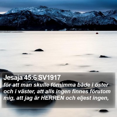 Jesaja 45:6 SV1917 Bible Verse Image